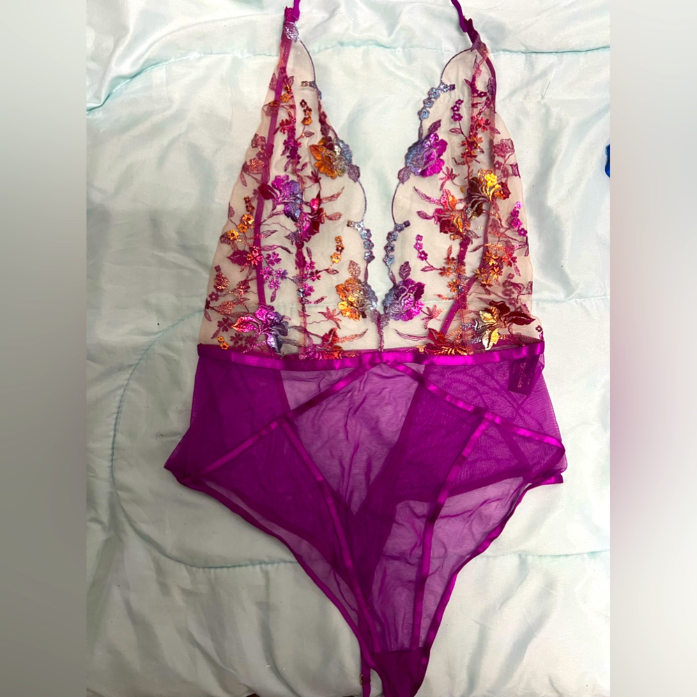 Honey Birdette “ Whitney  Rainbow “ Bodysuit